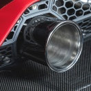 POWER CRAFT HYBRID EXHAUST MUFFLER SYSTEM STOCK TAIL WITH RACING STRAIGHT CATALYZER FOR LAMBORGHINI AVENTADOR SVJ ULTIMAE P-LA1040102-SE