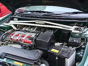 OKUYAMA STRUT TOWER BAR ALU FRONT II MCS For CAPELLA WAGON GWFW 642-411-0