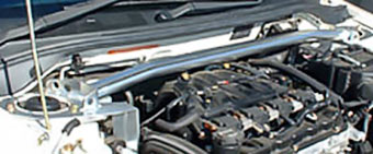 OKUYAMA STRUT BAR ALU FRONT R MCS For LANCER CEDIA WAGON CS5W NA CAR 643-318-1