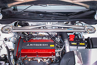 OKUYAMA FRONT ALUMINUM STRUT TOWER BAR TYPE RSP FOR MITSUBISHI LANCER EVO 7 8 9 CT9A LHD 646-312-0L