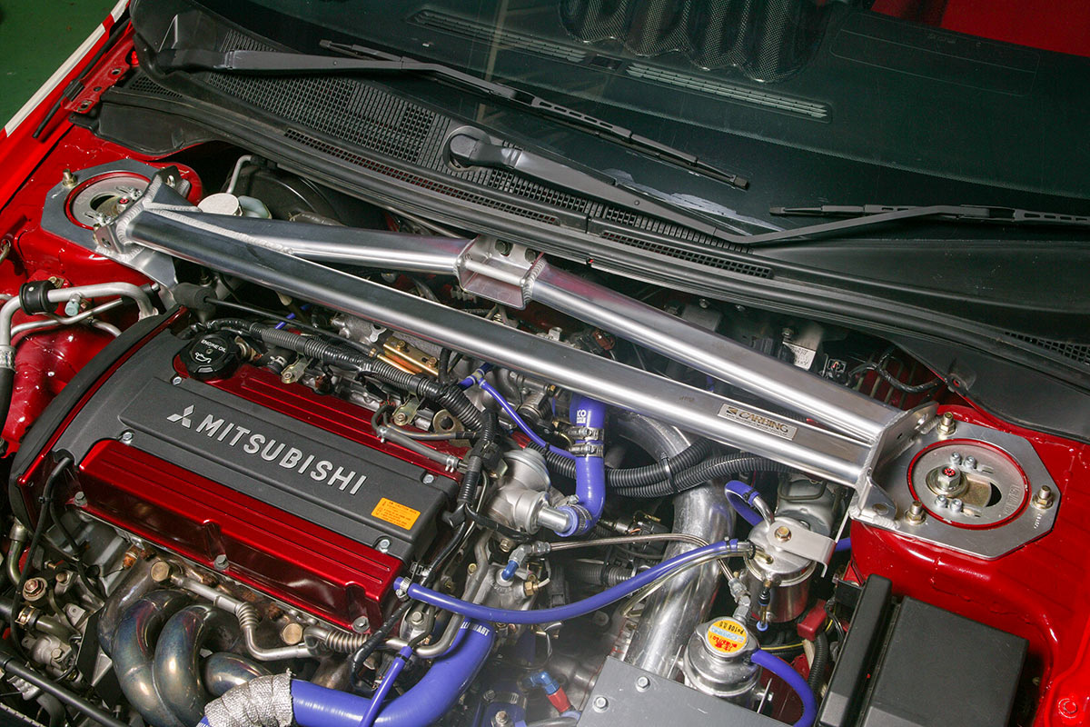 OKUYAMA STRUT BAR ALU Fr R SP MCS For LANCER EVO VII ~ IX CT9A CT9W 646-312-0