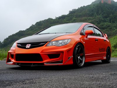 SEEKER ULTIMATE WIDE BODY KIT FRP UNPAINTED FOR HONDA CIVIC FD2  16900-FD2-F01