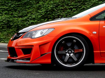 SEEKER ULTIMATE WIDE BODY KIT FRP UNPAINTED FOR HONDA CIVIC FD2  16900-FD2-F01