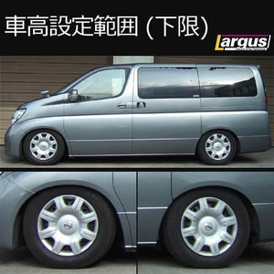 LARGUS SPEC S COILOVER KIT FOR NISSAN ELGRAND ME51 RIDER 2WD 01011207025-QQ-617
