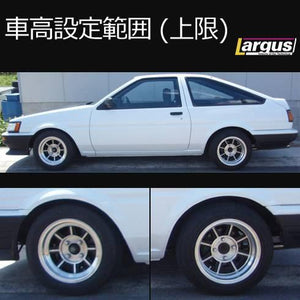 LARGUS SPEC S COILOVER KIT FOR TOYOTA SPRINTER TRUENO AE86 3DR 2WD 01011209030-QQ-559