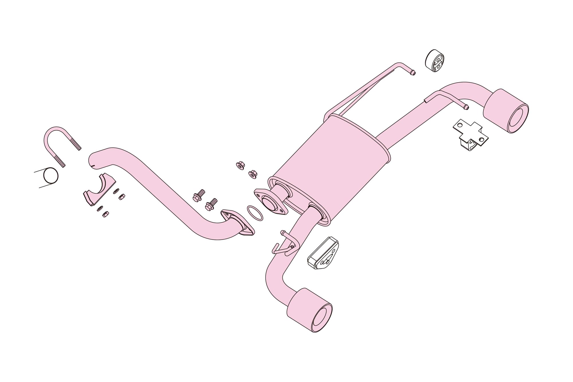 FUJITSUBO AUTHORIZE R Exhaust For ABARTH 500 550-94411