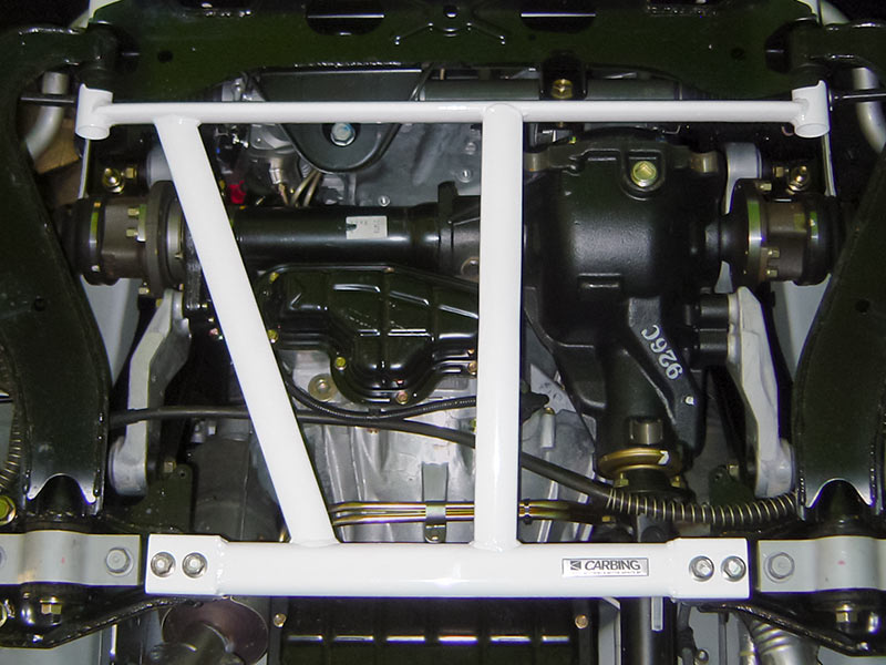 OKUYAMA LOWER ARM BAR FRONT II For ELGRAND E51 ME51 NE51 MNE51 681-145-0