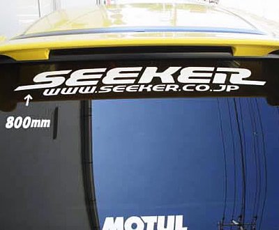 SEEKER SEEKER ORIGINAL LOGO STICKER 300MM, WHITE FOR  90000-300-WHT