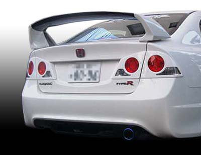SEEKER CARBON REAR SPOILER WITH UV CUT CLEAR PAINT FOR HONDA CIVIC FD2  16020-FD2-C02