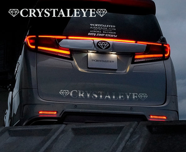 CRYSTAL EYE FIBER LED TYPE REAR BUMPER LED FIBER REFLECTOR (RED TYPE) FOR TOYOTA ALPHARD 30 X032RR