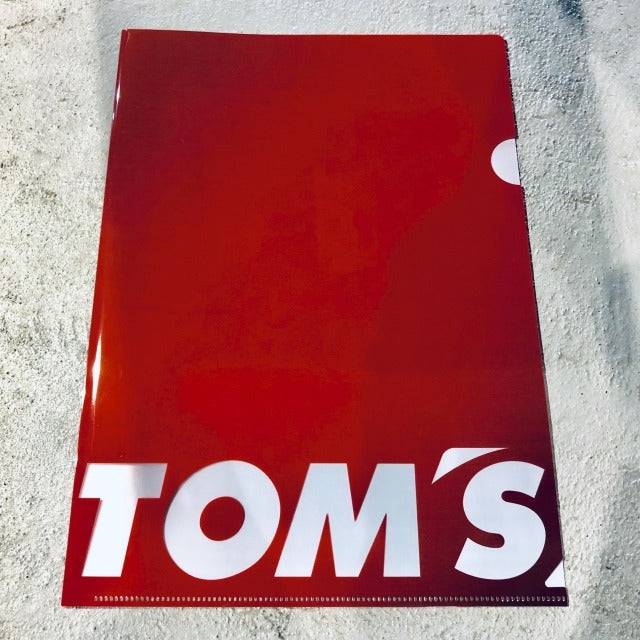 TOMS TOMS CLEAR FILE SET OF 4 (A4 SIZE) RED 08798-TR008-RED