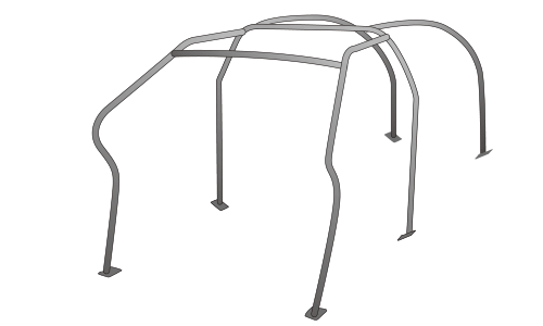 OKUYAMA OKUYAMA ROLL CAGE STEEL 6P  For VOLKSWAGEN GOLF V GTI 1KAXX 710-723-0