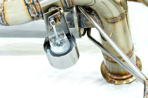 KREISSIEG F1 SOUND VALVETRONIC EXHAUST SYSTEM TITANIUM FLOATING CURL TAIL SANDBLASTED KSG LOGO MARK FOR LAMBORGHINI GALLARDO SPIDER LP570-4 LAG-14-TITANIUM