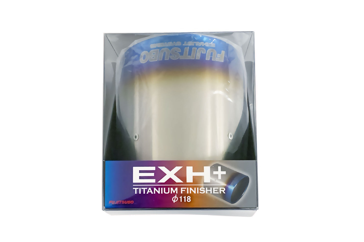 FUJITSUBO EXH+ TITANIUM FINISHER φ118 WITH A GRADIENT BROWN FINISH FOR 109-01118