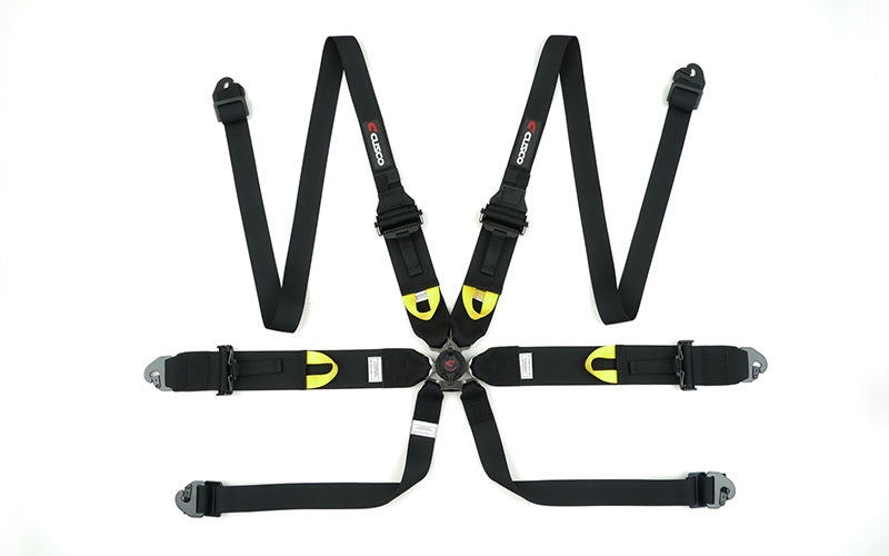 CUSCO RACING 6 POINT HANS FHR HARNESS SEATBELT BLACK FOR  00B CRH N6HBK