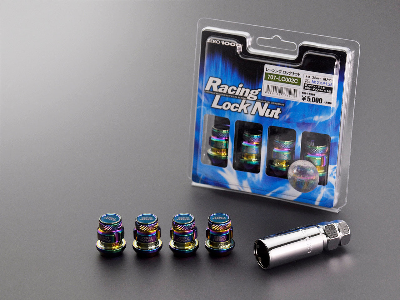 ZERO1000 RACING LOCK NUTS 28mm 4pcs M12×P1.5 707-LC001C