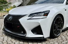 LEMS DRY CARBON FRONT SPOILER VERSION2 CLEAR PAINT FOR LEXUS GSF L637-2