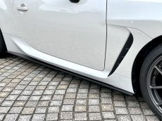 LEMS DRY CARBON SIDE SPLITTER VER1 LEFT AND RIGHT SET CLEAR COAT FOR TOYOTA GR86 ZN8 SUBARU BRZ ZD8 L762-2