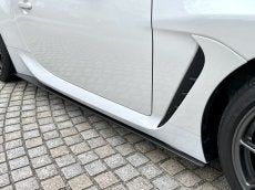 LEMS DRY CARBON SIDE SPLITTER VER1 LEFT AND RIGHT SET UNPAINTED FOR TOYOTA GR86 ZN8 SUBARU BRZ ZD8 L762-1