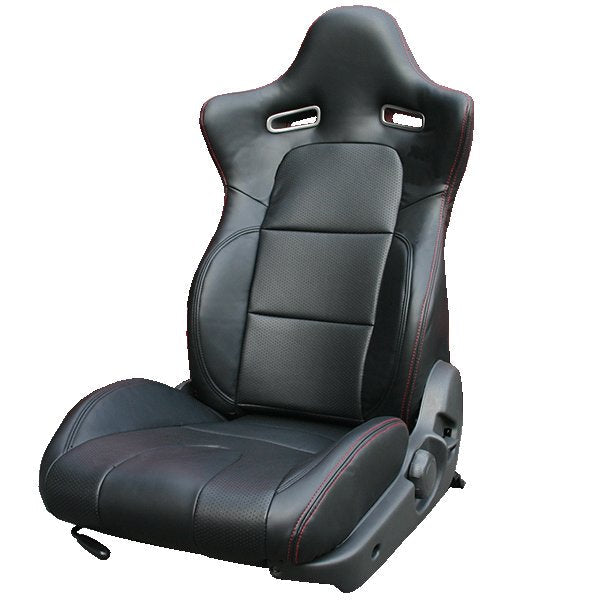 SUPERIOR AUTO CREATIVE PERFORATE VERSION SEAT COVER REAR BLACK SIDE STITCH FOR NISSAN SKYLINE GT-R BCNR33 SUPERIOR-AUTO-CREATIVE-00001