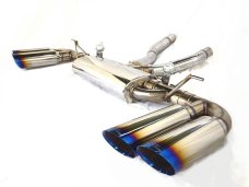 KREISSIEG CAT-BACK F1 SOUND VALVETRONIC EXHAUST SYSTEM TITANIUM FLOATING CURL TAIL SANDBLASTED KSG LOGO MARK GTS MODEL FOR PORSCHE 958 CAYENNE GTS  958-01-TITANIUM-GTS