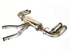 KREISSIEG CAT-BACK F1 SOUND VALVETRONIC EXHAUST SYSTEM TITANIUM FLOATING CURL TAIL SANDBLASTED KSG LOGO MARK GTS MODEL FOR PORSCHE 958 CAYENNE GTS  958-01-TITANIUM-GTS