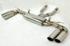 KREISSIEG CAT-BACK F1 SOUND VALVETRONIC EXHAUST SYSTEM STAINLESS STEEL FLOATING CURL TAIL SANDBLASTED KSG LOGO MARK S MODEL FOR PORSCHE 955 CAYENNE S  PCAYS-01-STAINLESS-S