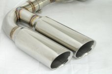 KREISSIEG CAT-BACK F1 SOUND VALVETRONIC EXHAUST SYSTEM STAINLESS STEEL FLOATING CURL TAIL SANDBLASTED KSG LOGO MARK S MODEL FOR PORSCHE 955 CAYENNE S  PCAYS-01-STAINLESS-S