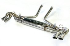 KREISSIEG CAT-BACK F1 SOUND VALVETRONIC EXHAUST SYSTEM STAINLESS STEEL BILLET FLOATING CURL TAIL SANDBLASTED KSG LOGO MARK GTS MODEL FOR PORSCHE 957 CAYENNE GTS  PCAYTE-01-STAINLESSBILLET-GTS