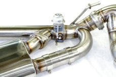 KREISSIEG CAT-BACK F1 SOUND VALVETRONIC EXHAUST SYSTEM STAINLESS STEEL BILLET FLOATING CURL TAIL SANDBLASTED KSG LOGO MARK TURBO MODEL FOR PORSCHE 957 CAYENNE TURBO  PCAYTE-01-STAINLESSBILLET-TURBO