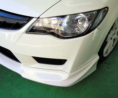 SEEKER FRP FRONT HALF SPOILER BLACK PEARL FOR HONDA CIVIC FD2  16000-FD2-F02