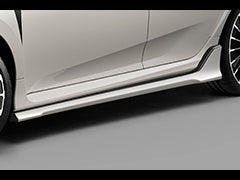 MUGEN Side Skirt Spoiler Garnish Unpainted  For HONDA CIVIC TYPE R FK8 75300-XNCF-K0S0-ZZ