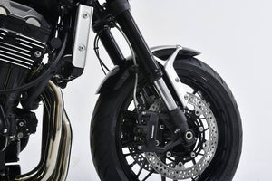 PLOT SWAGE-LINE PRO FRONT BRAKE HOSE KIT TRI-PIECE STAINLESS STEEL FITTINGS CLEAR HOSE FOR KAWASAKI Z900RS CAFE STP776FT
