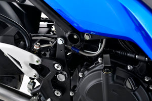 PLOT SWAGE-LINE PRO REAR BRAKE HOSE KIT STAINLESS STEEL FITTINGS CLEAR HOSE FOR KAWASAKI NINJA250 STP763R