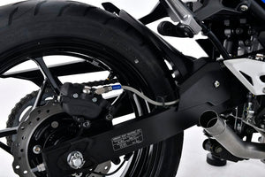 PLOT SWAGE-LINE PRO REAR BRAKE HOSE KIT STAINLESS STEEL FITTINGS CLEAR HOSE FOR KAWASAKI NINJA250 STP763R