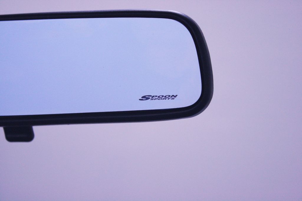 SPOON BLUE WIDE REAR ROOM MIRROR For HONDA FIT GE8 76400-BRM-004