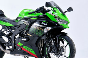 PLOT SWAGE-LINE PRO FRONT BRAKE HOSE KIT STAINLESS STEEL FITTINGS CLEAR HOSE FOR KAWASAKI NINJA ZX-25R STP771FS
