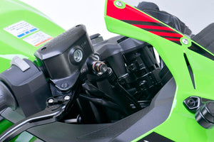 PLOT SWAGE-LINE PRO FRONT BRAKE HOSE KIT STAINLESS STEEL FITTINGS CLEAR HOSE FOR KAWASAKI NINJA ZX-25R STP771FS