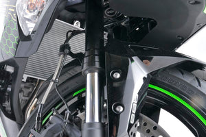 PLOT SWAGE-LINE PRO FRONT BRAKE HOSE KIT STAINLESS STEEL FITTINGS CLEAR HOSE FOR KAWASAKI NINJA ZX-25R STP771FS