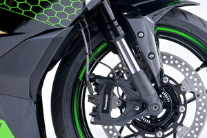 PLOT SWAGE-LINE PRO FRONT BRAKE HOSE KIT STAINLESS STEEL FITTINGS CLEAR HOSE FOR KAWASAKI NINJA ZX-25R STP771FS