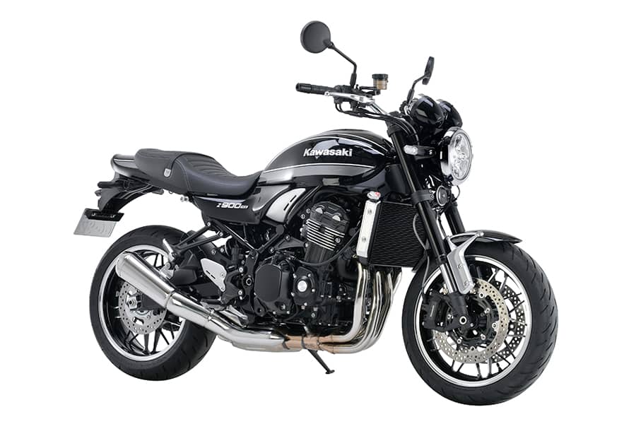 PLOT SWAGE-LINE PRO REAR BRAKE HOSE KIT BLACK STAINLESS STEEL FITTINGS BLACK SMOKE HOSE FOR KAWASAKI Z900RS BTPB772R