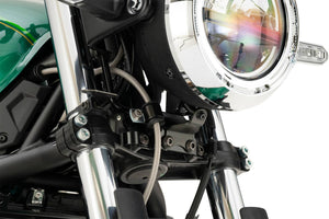 PLOT SWAGE-LINE PRO FRONT BRAKE HOSE KIT BI-PIECE STAINLESS STEEL FITTINGS CLEAR HOSE FOR KAWASAKI Z650RS STP783FB
