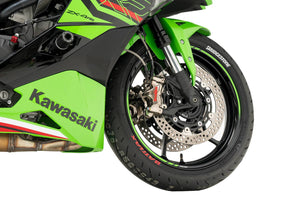 PLOT SWAGE-LINE PRO FRONT BRAKE HOSE KIT BI-PIECE BLACK STAINLESS STEEL FITTINGS BLACK SMOKE HOSE FOR KAWASAKI NINJA ZX-4RR ZX-4R SE BREMBO CALIPER SPEC BTPB797FB