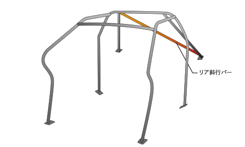 OKUYAMA DASH ROLL CAGE STEEL 7P For NISSAN FAIRLADY Z Z34 715-150-0