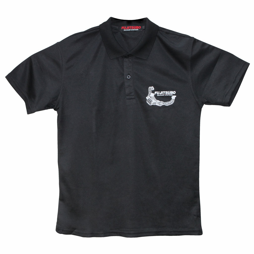 FUJITSUBO POLO T-SHIRT BLACK L 048-17073