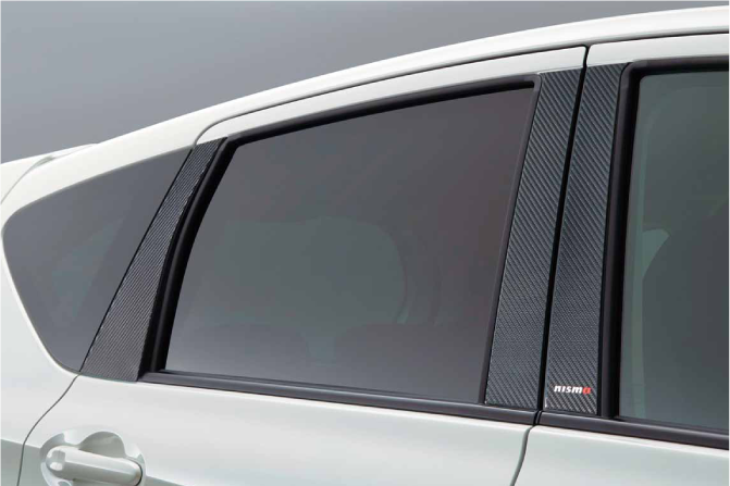 NISMO CARBON PILLAR GARNISH FOR NOTE E12 NONE 802DS-RNE20