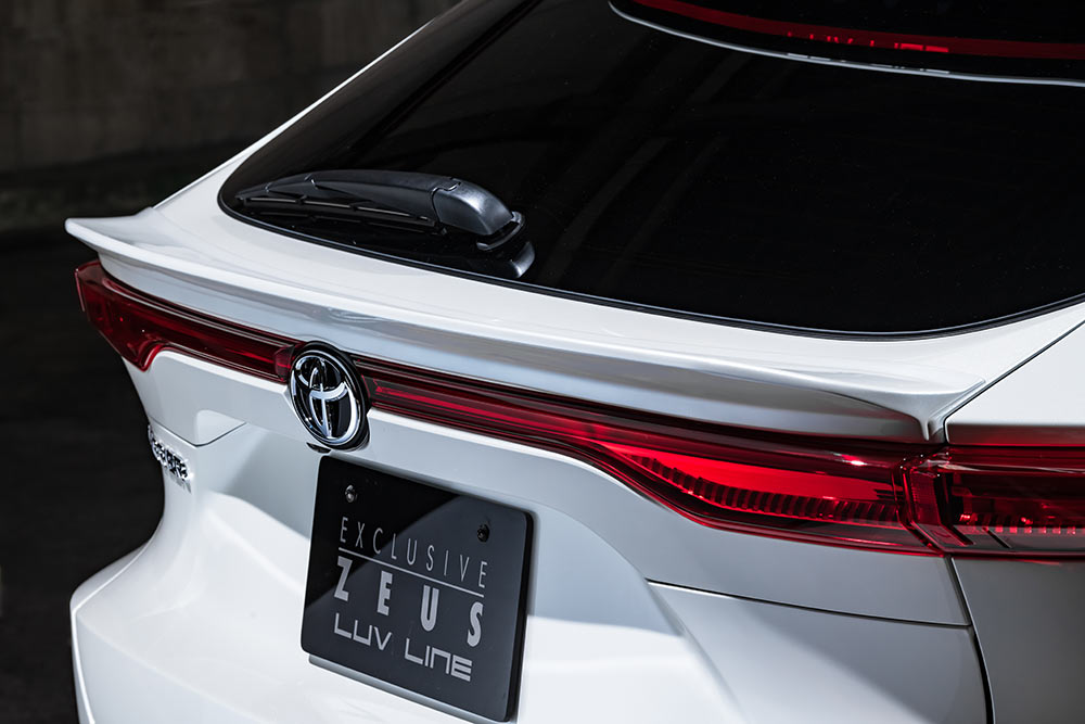 M'Z SPEED REAR GATE SPOILER ABS BLIZZARD WHITE PEARL FOR TOYOTA HARRIER MXUA80 AXUH80 2294-5110-070