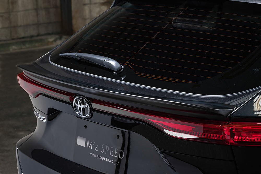 M'Z SPEED REAR GATE SPOILER ABS BLACK ONYX FOR TOYOTA HARRIER MXUA80 AXUH80 2294-5110-202
