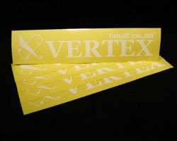 CAR MAKE T&E NEW [VERTEX] STICKER FOR  CARMAKETE-03049