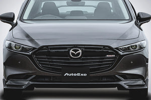 AUTOEXE FRONT GRILLE PIANO BLACK AND MATTE BLACK FOR MAZDA MAZDA3 BP SERIES MBP2510